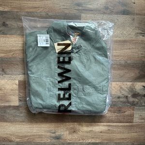 Relwen Flyweight Flex Blazer in Muted Olive NWT